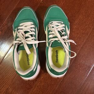 Reebok Green and White Athletic Shoes